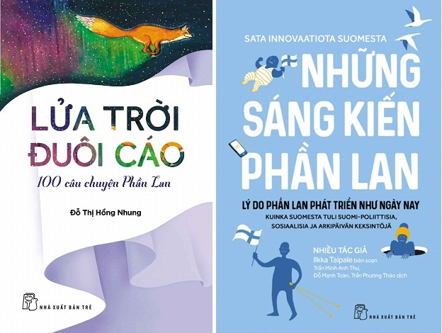 Các bạn học sinh ký hợp đồng du học Phần Lan trong tuần lễ này sẽ được tặng một trong 2 cuốn sách “Những sáng kiến Phần Lan” hoặc Lửa trời đuôi cáo -100 cầu chuyện Phần Lan”